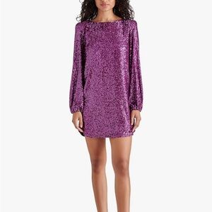 Steve Madden Purple Sequin Dress